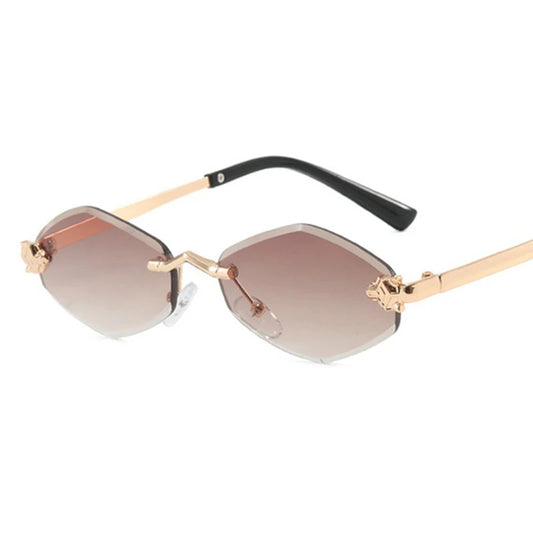Polygonal Sunglasses Luxury Brand  Sun Glasses For WOMEN